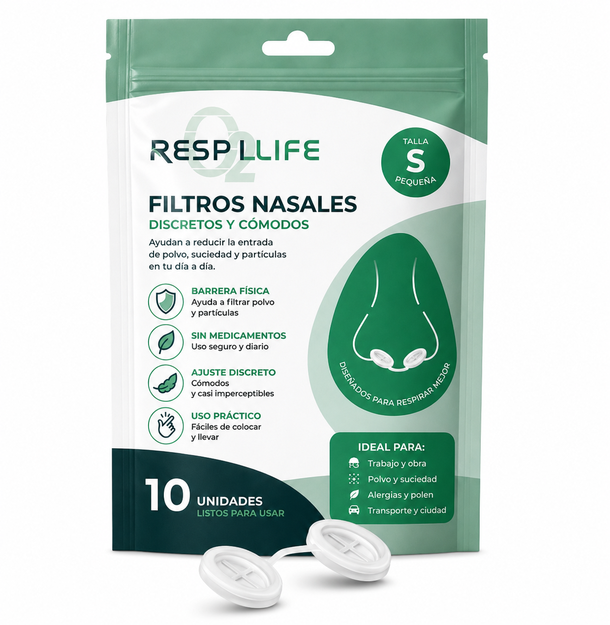 Filtros nasales RESPILIFE™